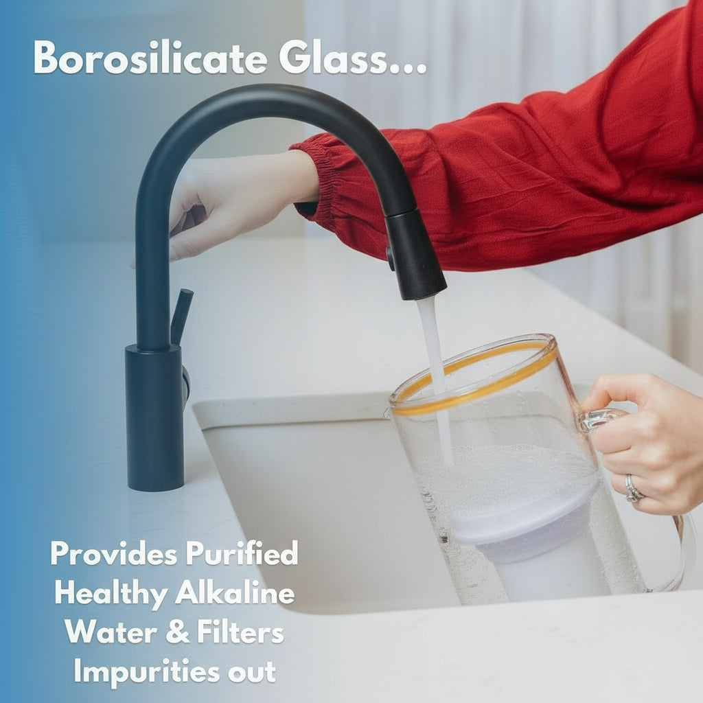 Filtra 7-cup glass water filter pitcher