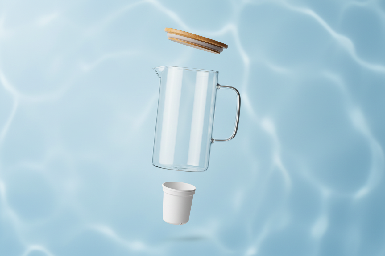 Filtra glass water filter pitcher hero banner